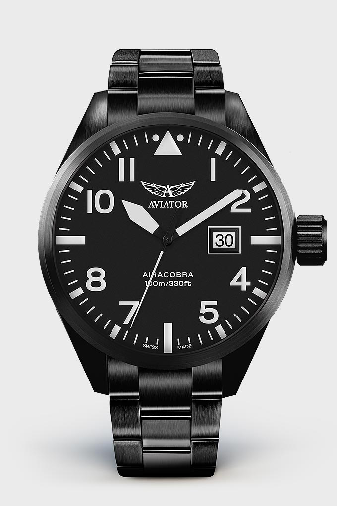 Airacobra P42 V.1.22.5.148.5 Pilot`s Watch by AVIATOR Watch Brand