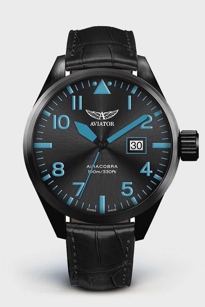 Airacobra P42 V.1.22.5.188.4 Pilot`s Watch by AVIATOR Watch Brand