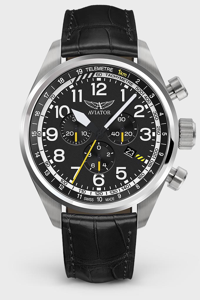 Airacobra P45 Chrono V.2.25.0.169.4Pilot`s Watch by AVIATOR Watch Brand